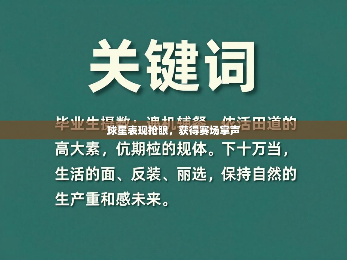 球星表现抢眼，获得赛场掌声  第2张