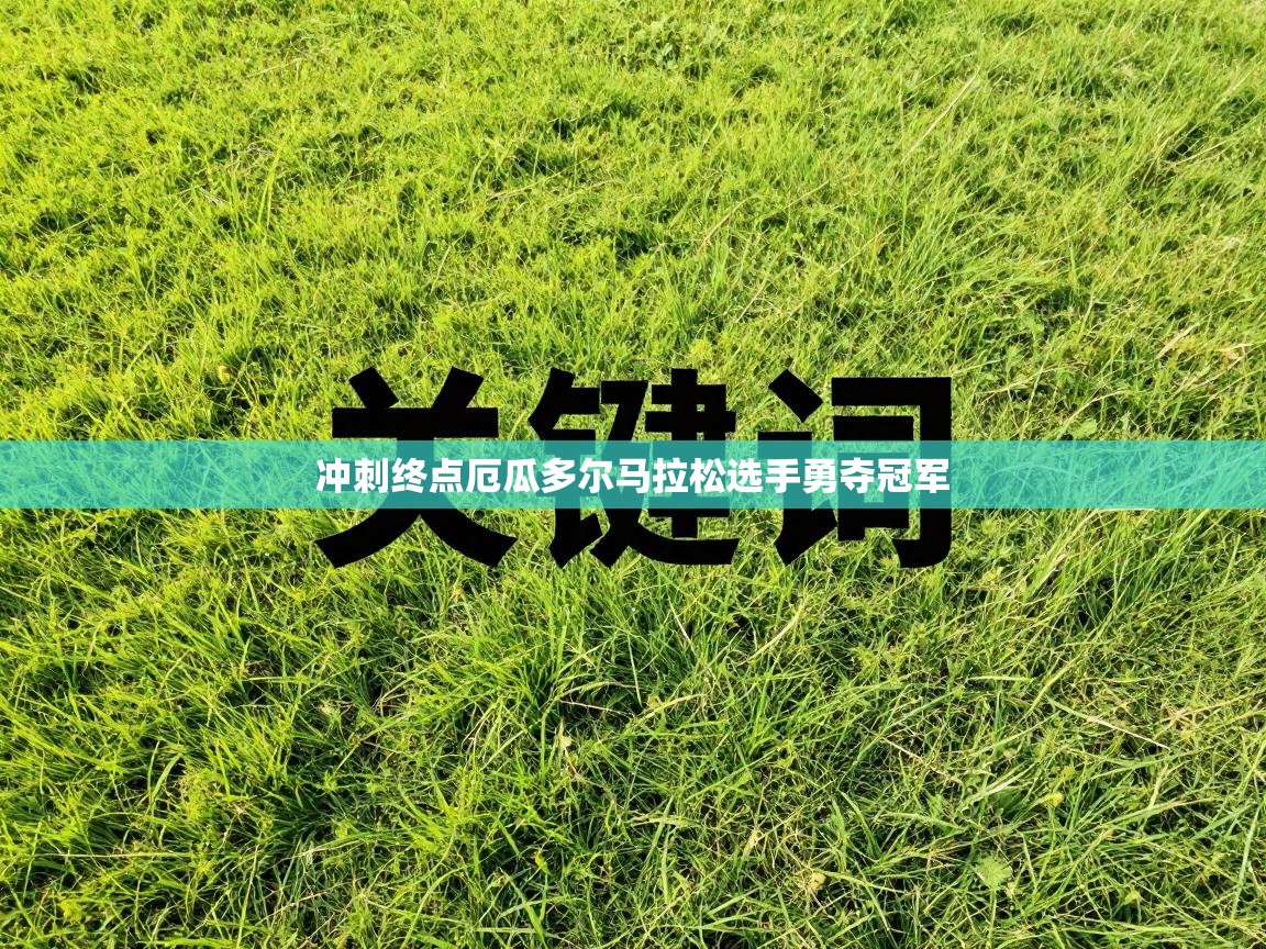 冲刺终点厄瓜多尔马拉松选手勇夺冠军  第2张